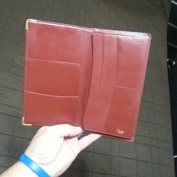 Vintage Cartier Long Wallet / Check holder Bifold Unisex - Picture 3 of 9